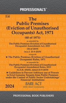 Public Premises (Eviction of Unauthorised Occupants) Act 1971 as amended by Public Premises (Eviction of Unauthorised Occupants) Amendment Act 2019