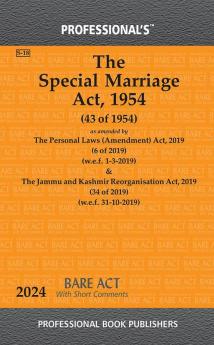 Special Marriage Act 1954 as amended by Personal Laws (Amendment) Act 2019 & Jammu and Kashmir Reorganisation Act 2019
