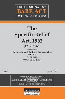 The Specific Relief Act 1963
