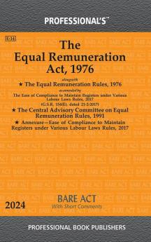 Equal Remuneration Act 1976 Alongwith Equal Remuneration Rules 1976