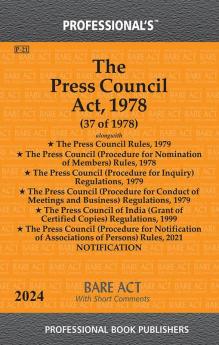 Press Council Act 1978 Alongwith Press Council Rules 1979