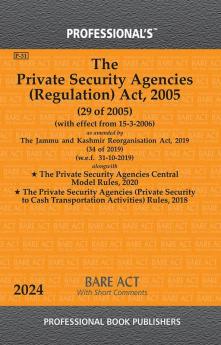 Private Security Agencies (Regulation) Act 2005 as amended by Jammu and Kashmir Reorganisation Act 2019