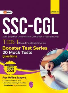 SSC 2023 : CGL Tier I - Booster Test Series - 20 Mock Tests (Questions)
