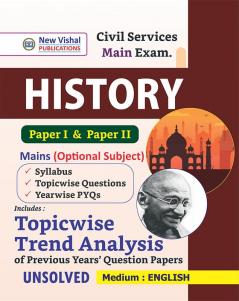 IAS History (Mains) Topicwise Unsolved Previous Years Papers