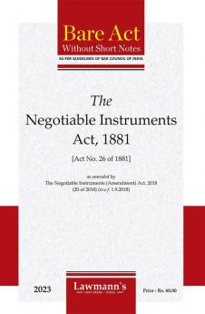 The Negotiable Instruments 1881