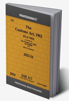 Customs Act 1962 as amended by Finance Act 2023