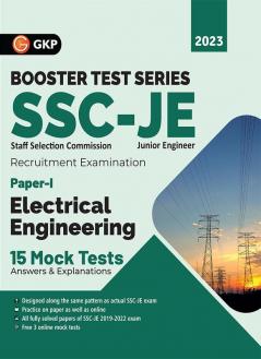 SSC 2023 Booster Test Series: JE Paper I - Electrical Engineering - 15 Mock Tests