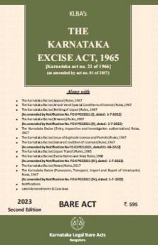 The Karnataka Excise Act1965(English)(2023 Edition)