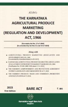 The Karnataka Agricultural Produce Marketing (Regulation And Development)Act1966(English)