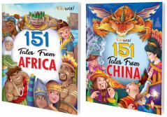 151 Tales from Africa and 151 Tales from China I Set of 2 Books I Story Books for Kids By Gowoo