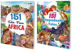 151 Tales from Africa and 151 Hitopadesha Tales I Set of 2 Books I Collection of illustrative stories for children By Gowoo
