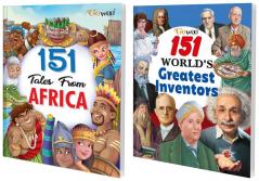 151 Tales from Africa and 151 World’s Great Inventors I Combo of 2 Books I Collection of Moral Stories For kids By Gowoo