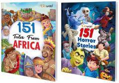 151 Tales from Africa and 151 Horror Stories I Combo of 2 Books I Perfect Gift for Kids By Gowoo