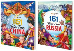 151 Tales from China and 151 Tales from Russia I Set of 2 Books I Bag of stories for kids By Gowoo