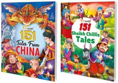 151 Tales from China and 151 Sheikh Chilli's Tales I Set of 2 Books I Easy to read Stories For Kids By Gowoo