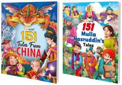 151 Tales from China and 151 Mulla Nasruddin's Tales I Combo pack of 2 Books I Perfect Learning Story Books By Gowoo