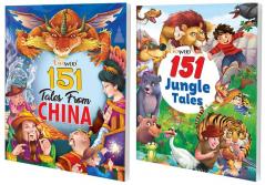 151 Tales from China and 151 Jungle Tales I Combo of 2 Books I Collection of Stories for Children By Gowoo