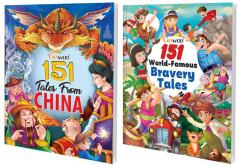 151 Tales from China and 151 World-Famous Bravery Tales I Combo of 2 Books I Perfect Gift For 8+ Years By Gowoo