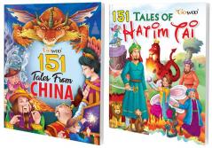 151 Tales from China and 151 Tales of Hatim Tai I Combo pack of 2 Books I Moral Stories for Children By Gowoo