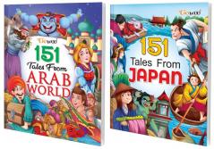 151 Tales from Arab World and 151 Tales from Japan I Pack of 2 Books I story books for 10+ children By Gowoo