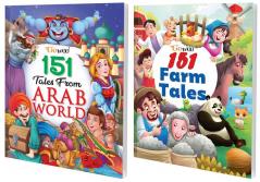 151 Tales from Arab World and 151 Farm Tales I Pack of 2 Books I Story Books for 8 years to 13 years children By Gowoo