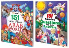 151 Tales from Arab World and 151 Amazing Questions and their Answers I Combo of 2 Books I Collection of most loved stories for kids By Gowoo