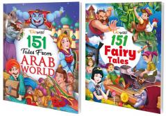 151 Tales from Arab World and 151 Fairy Tales I Combo pack of 2 Books I illustrated must read stories By Gowoo