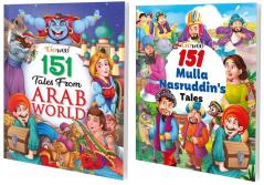 151 Tales from Arab World and 151 Mulla Nasruddin's Tales I Combo pack of 2 Books I Abridged Illustrated Story Books By Gowoo
