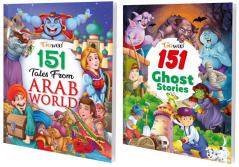 151 Tales from Arab World and 151 Ghost Stories I Pack of 2 Books I Best Stories for mind development By Gowoo