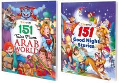 151 Tales from Arab World and 151 Goodnight Stories I Combo of 2 Books I Best Selling Children story books By Gowoo