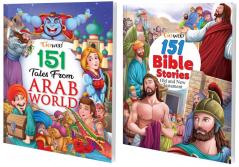 151 Tales from Arab World 151 Bible Stories (New Edition) I Set of 2 Books I Fun Story Collection Book By Gowoo