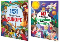 151 Tales from Europe and 151 Amazing Questions and their Answers I Combo of 2 Books I Short Bedtime Stories for Children By Gowoo