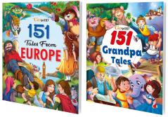 151 Tales from Europe and 151 Grandpa Tales I Set of 2 Books I Best Collection of Tales By Gowoo