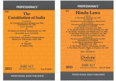 Combo Bare Acts Constitution of India Hindu Laws