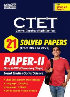 CTET Paper- II  21 Solved Papers (2014-2022) (English Printed Edition) By Adda247