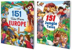 151 Tales from Europe and 151 Jungle Tales I Set of 2 Books I Perfect Collection of Stories for Young Kids By Gowoo