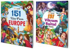 151 Tales from Europe and 151 Vikram-Baital Tales I Pack of 2 Books I Fun Stories for kids By Gowoo