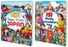 151 Tales from Japan and 151 Mulla Nasruddin's Tales I Combo pack of 2 Books I Abridged Illustrated Story Books By Gowoo
