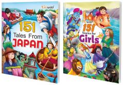 151 Tales from Japan and 151 Stories for Girls I Set of 2 Books I Must Read fiction stories for childrens By Gowoo
