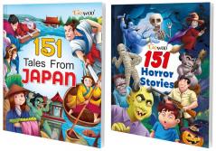 151 Tales from Japan and 151 Horror Stories I Combo pack of 2 Books I Beautifully illustrated Stories For Children By Gowoo