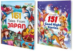 151 Tales from Japan and 151 Goodnight Stories I Combo of 2 Books I Best Selling Children story books By Gowoo