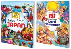 151 Tales from Japan and 151 Episodes of Lord Hanuman Combo of 2 Books I Perfect match for growing children By Gowoo