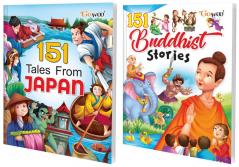 151 Tales from Japan and 151 Buddhist Stories I Combo of 2 Books I Easy to read Stories For Children By Gowoo