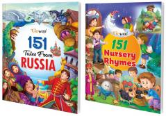 151 Tales from Russia and 151 Nursery Rhymes I Combo pack of 2 Books I Children Story Books By Gowoo