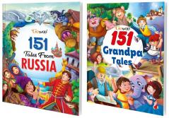 151 Tales from Russia and 151 Grandpa Tales I Pack of 2 Books I Perfect Gift For 10+ Ages Children By Gowoo