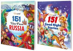 151 Tales from Russia and 151 Goodnight Stories I Combo pack of 2 Books I Stories in English For Children By Gowoo