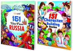 151 Tales from Russia and 151 Character-Building Stories I Combo pack of 2 Books I Story Books Set for Kids By Gowoo