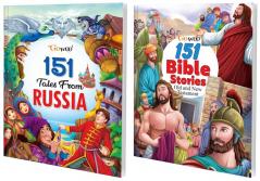 151 Tales from Russia and 151 Bible Stories (New Edition) I Set of 2 Books I Story Books for Kids By Gowoo