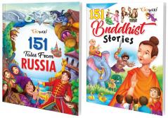 151 Tales from Russia and 151 Buddhist Stories I Combo pack of 2 Books I Moral Stories for Children By Gowoo