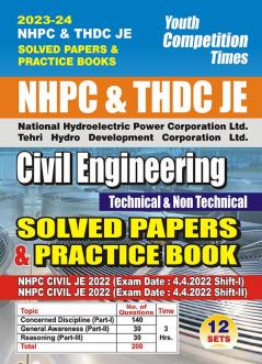 2023-24 NHPC & THDC JE Civil Engineering Solved Papers & Practice Book